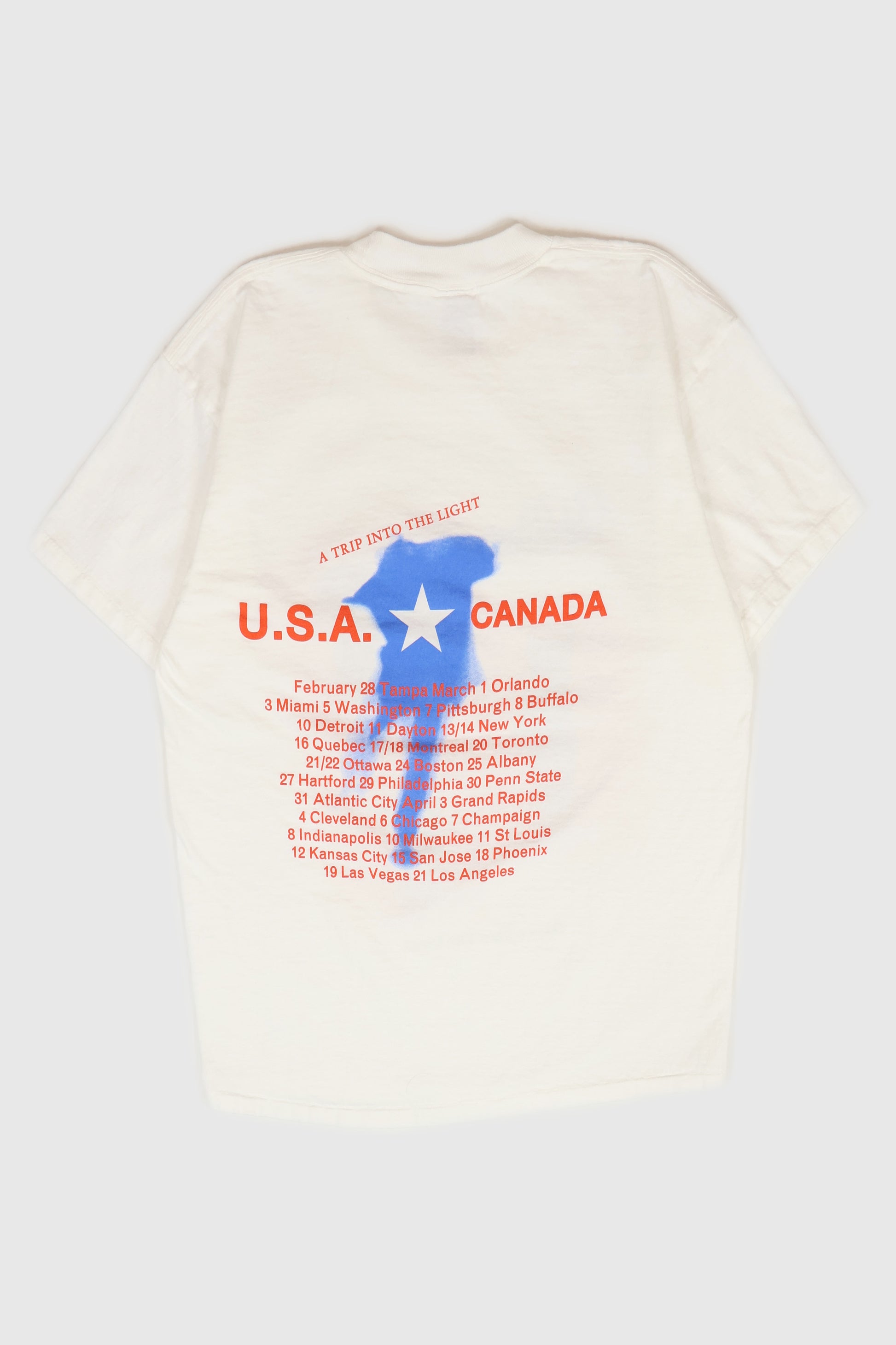 Vintage Phil Collins A Trip Into The Light Tour Tee Image 1