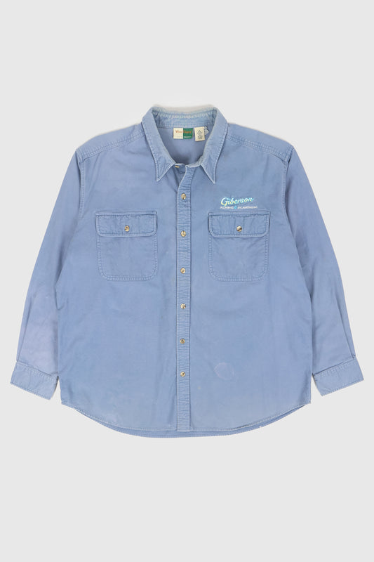 Vintage Plumbing & Excavating Button-Down Shirt Image 0