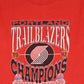 Vintage Portland Trailblazers 1992 Western Conference Champions Tee Image 1