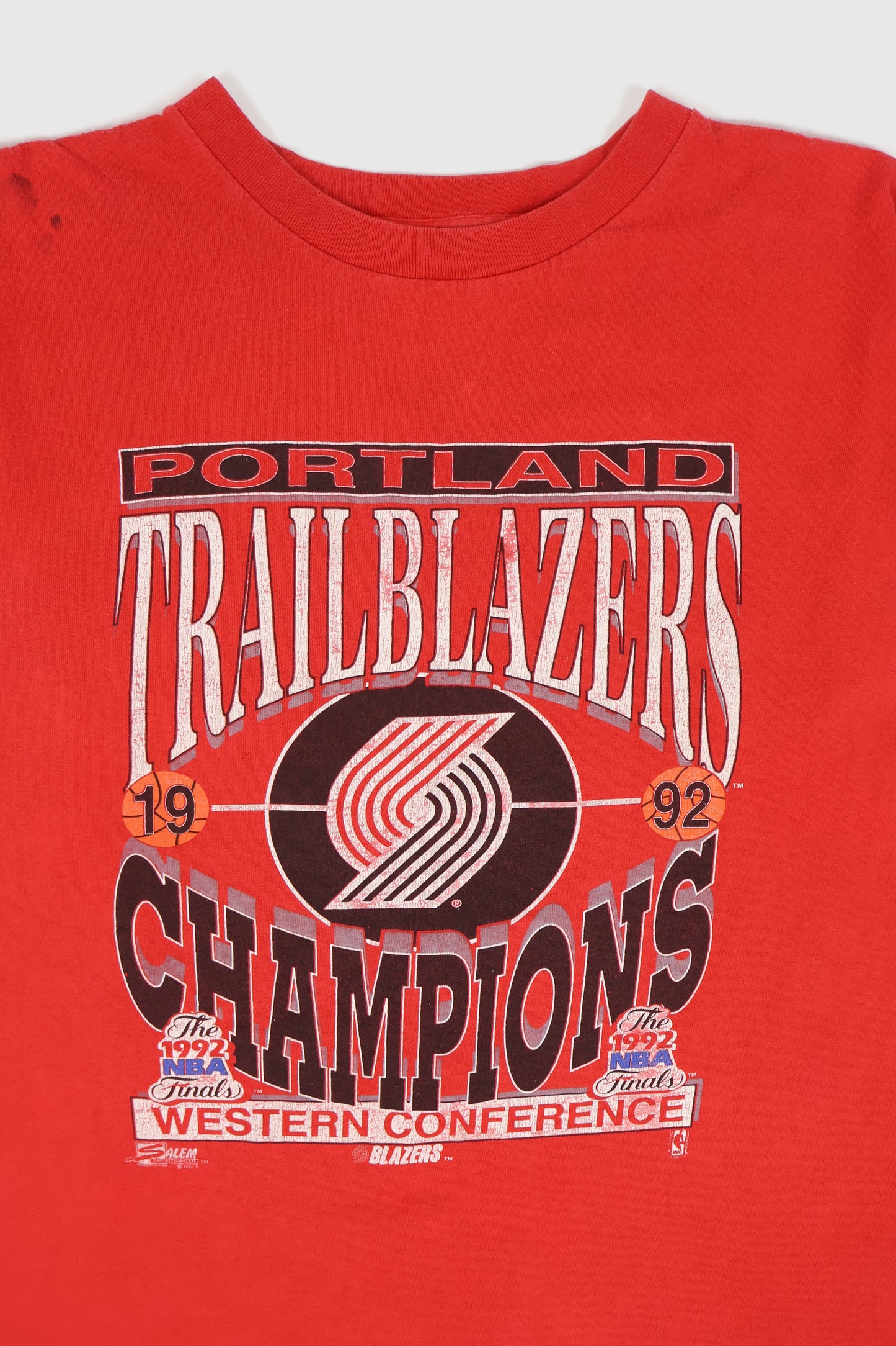 Vintage Portland Trailblazers 1992 Western Conference Champions Tee Image 1