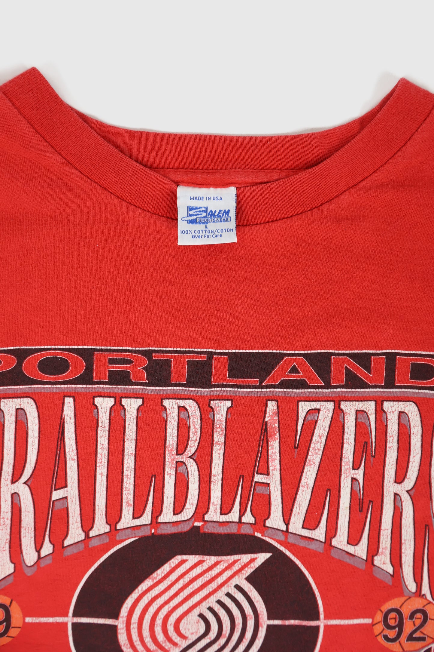 Vintage Portland Trailblazers 1992 Western Conference Champions Tee Image 2