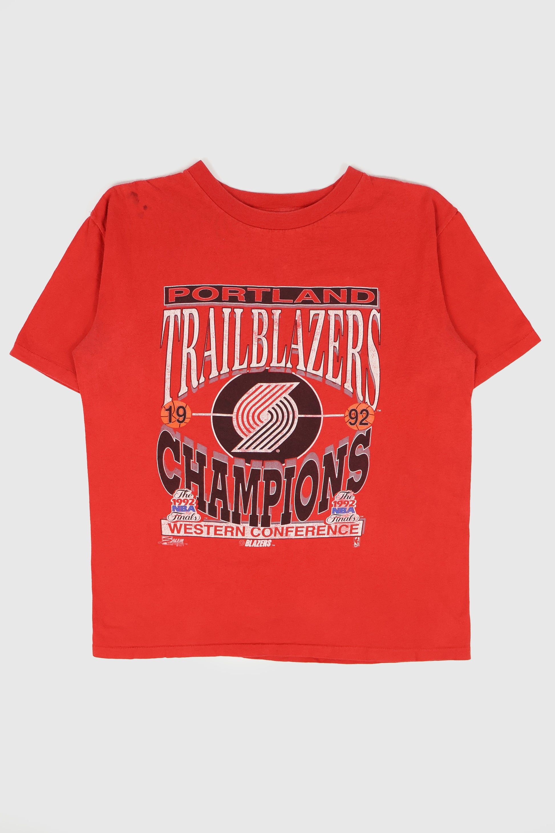 Vintage Portland Trailblazers 1992 Western Conference Champions Tee Image 0