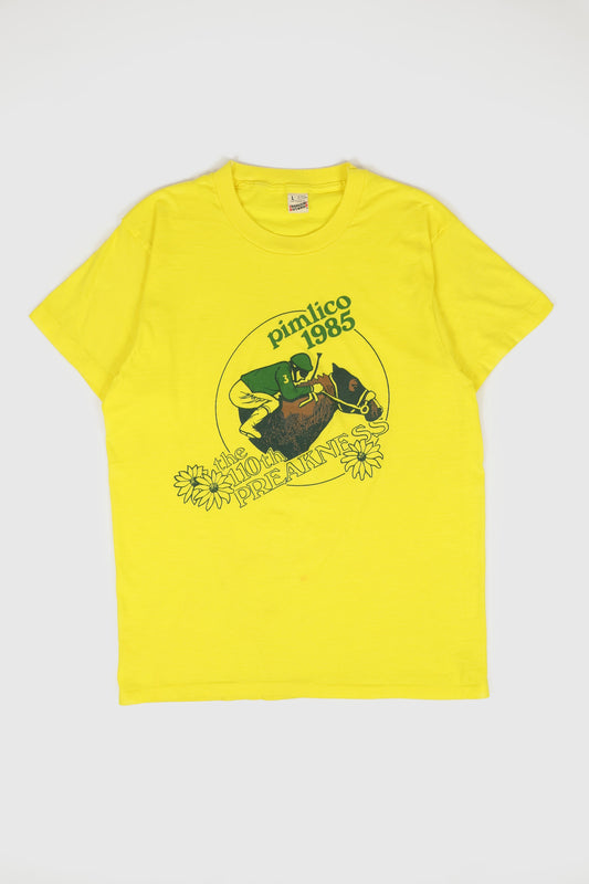 Vintage Pimlico 1985 Preakness Tee Image 0