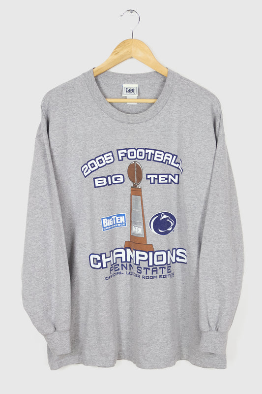 Vintage Penn State Football 2005 Big Ten Champions Long Sleeve Tee