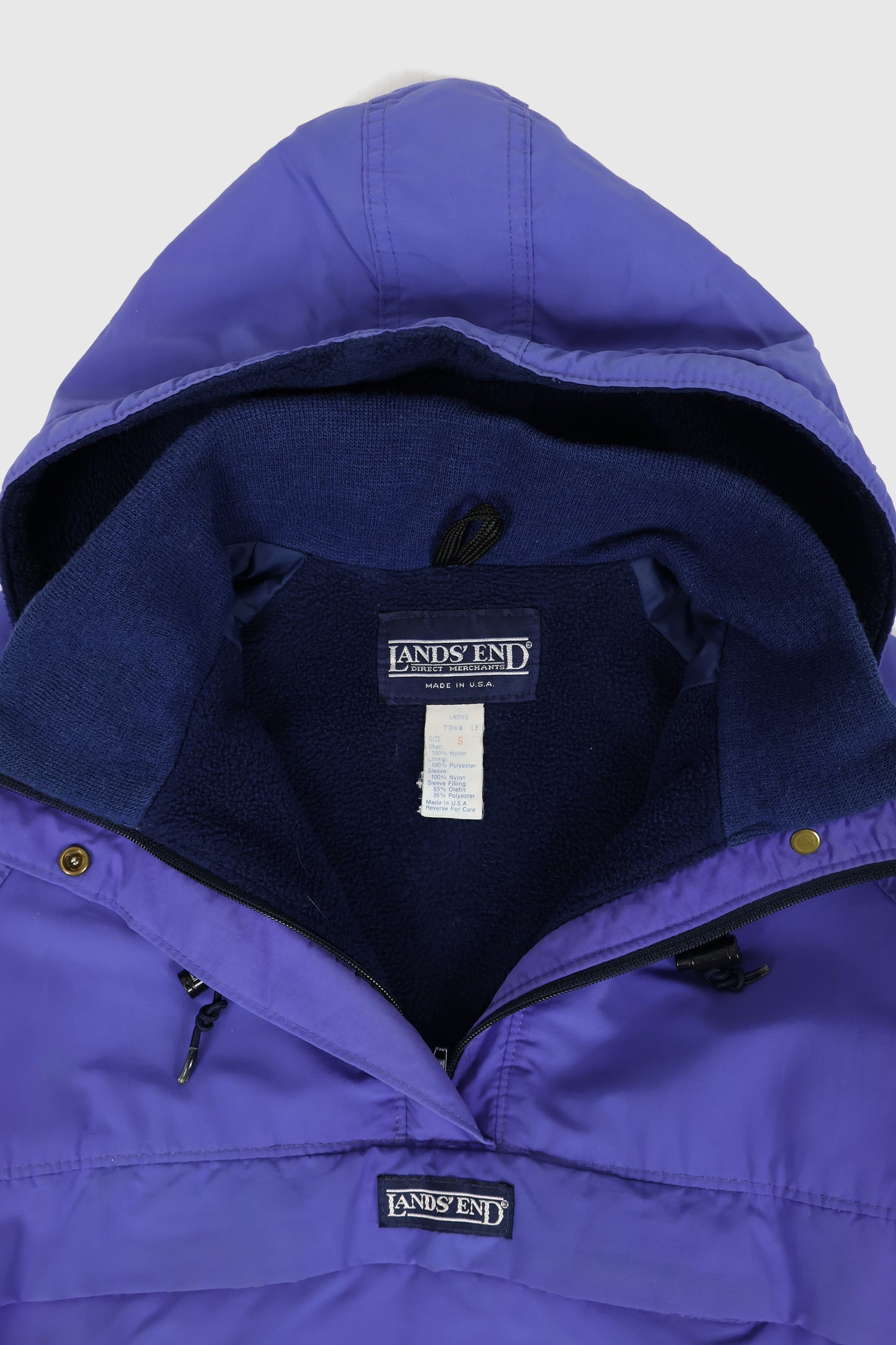 Vintage Fleece Lined Pullover Jacket Image 2