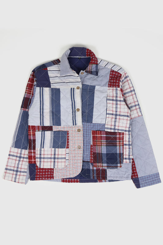 Reworked Quilt Button-Down Chore Jacket