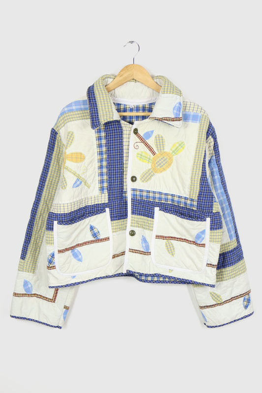 Reworked Quilt Button-Down Jacket 02