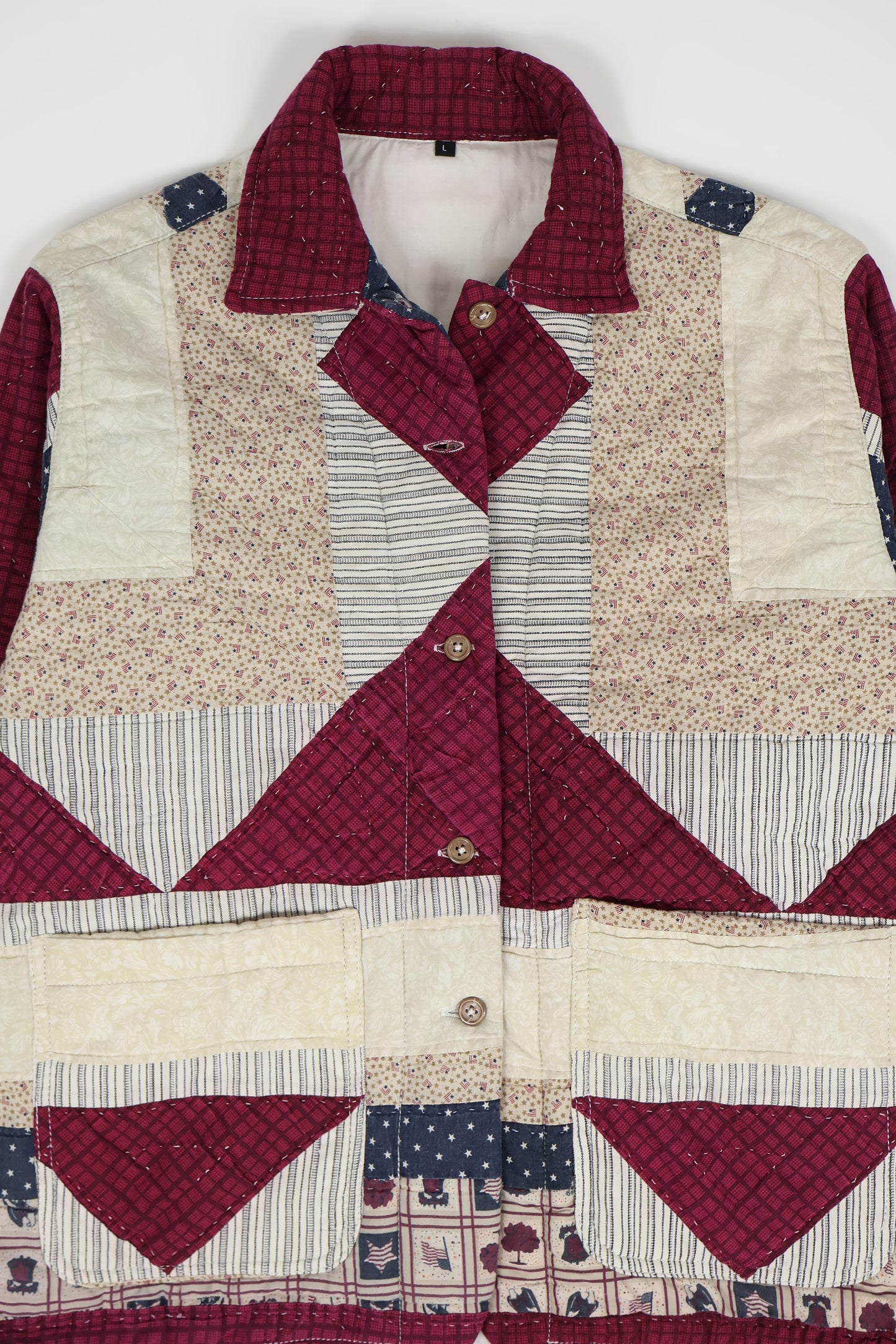 Reworked Quilt Button-Down Chore Jacket 03