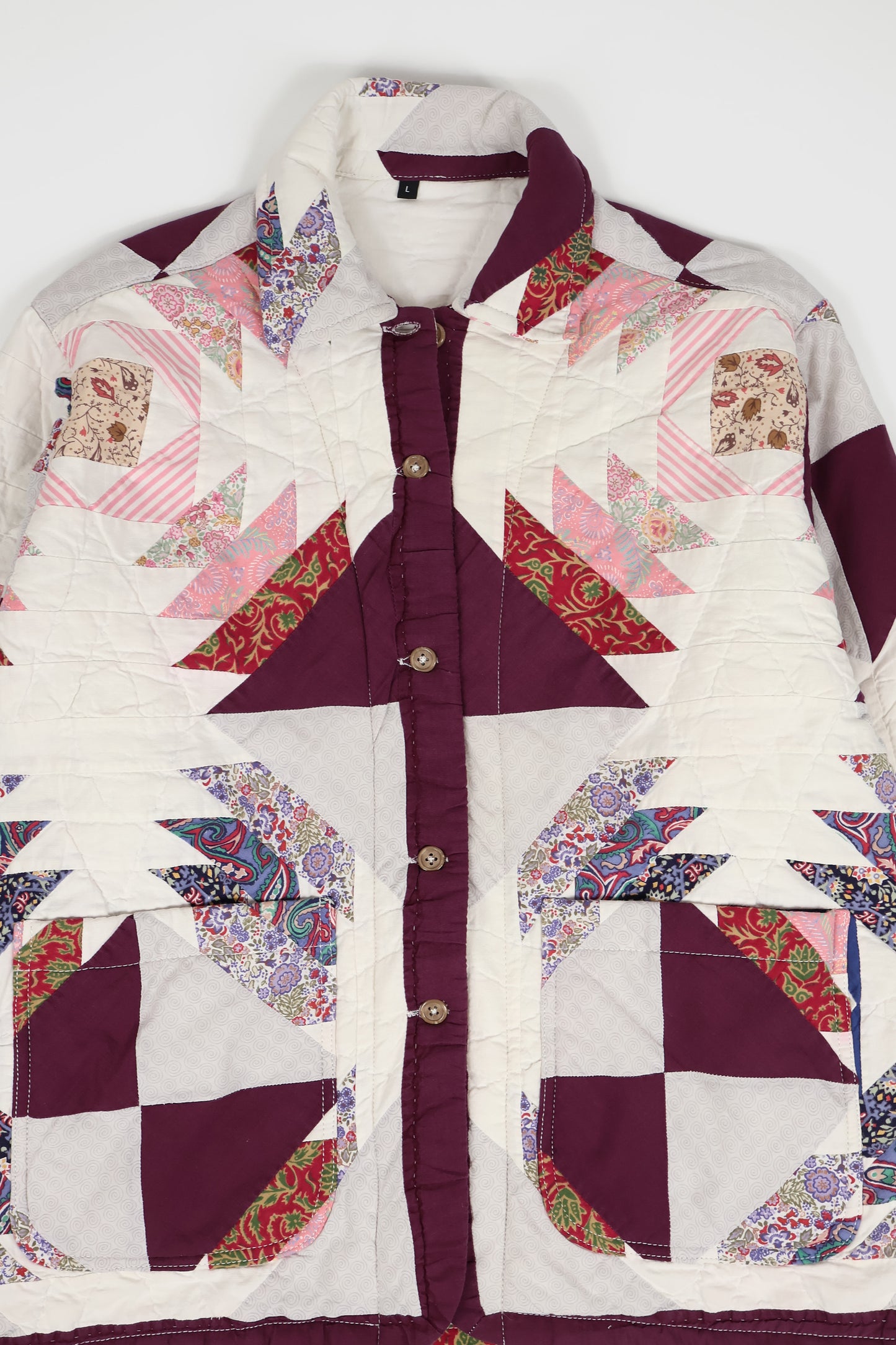 Reworked Quilt Button-Down Chore Jacket 06