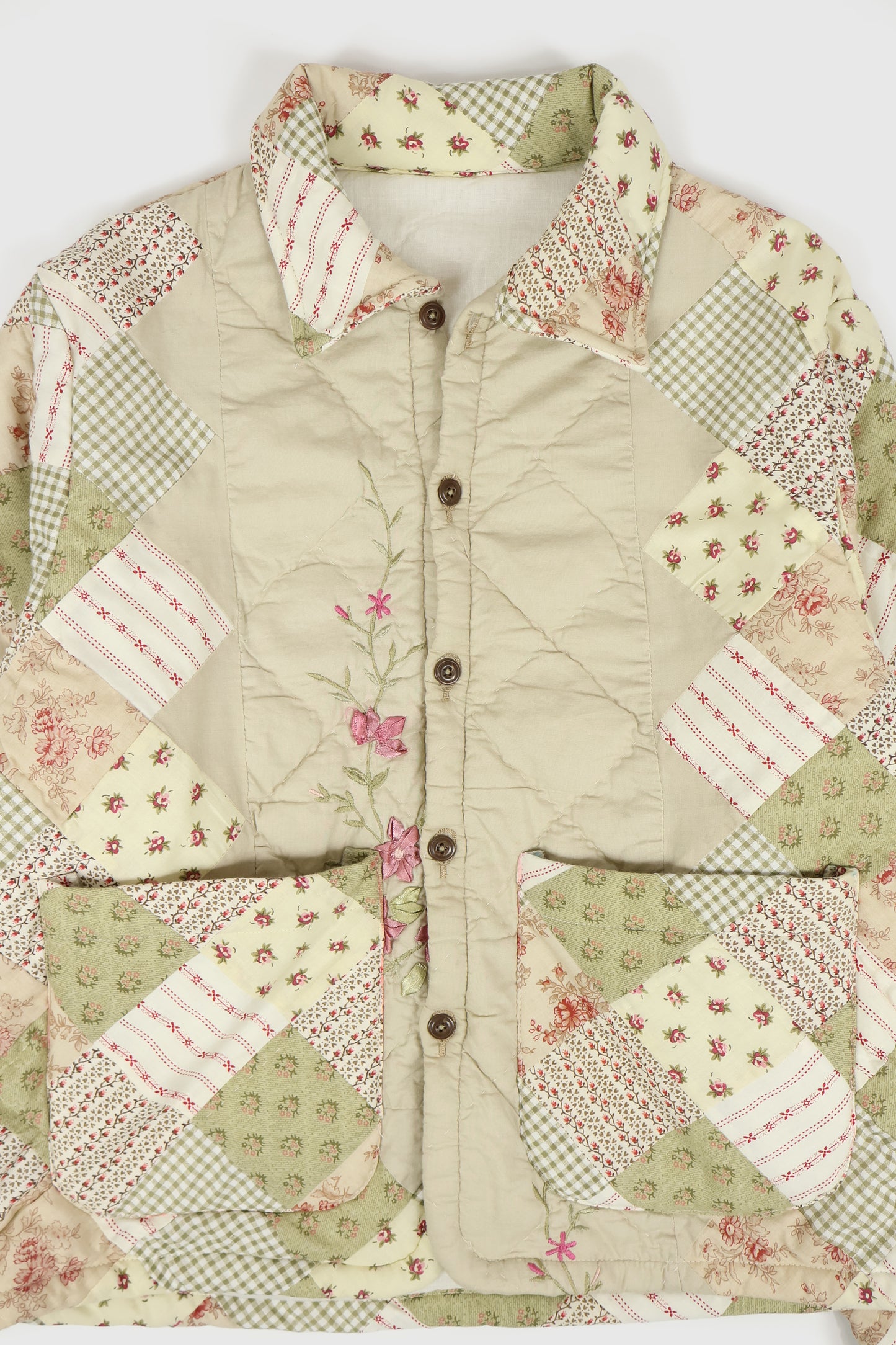 Reworked Button-Down Quilt Jacket