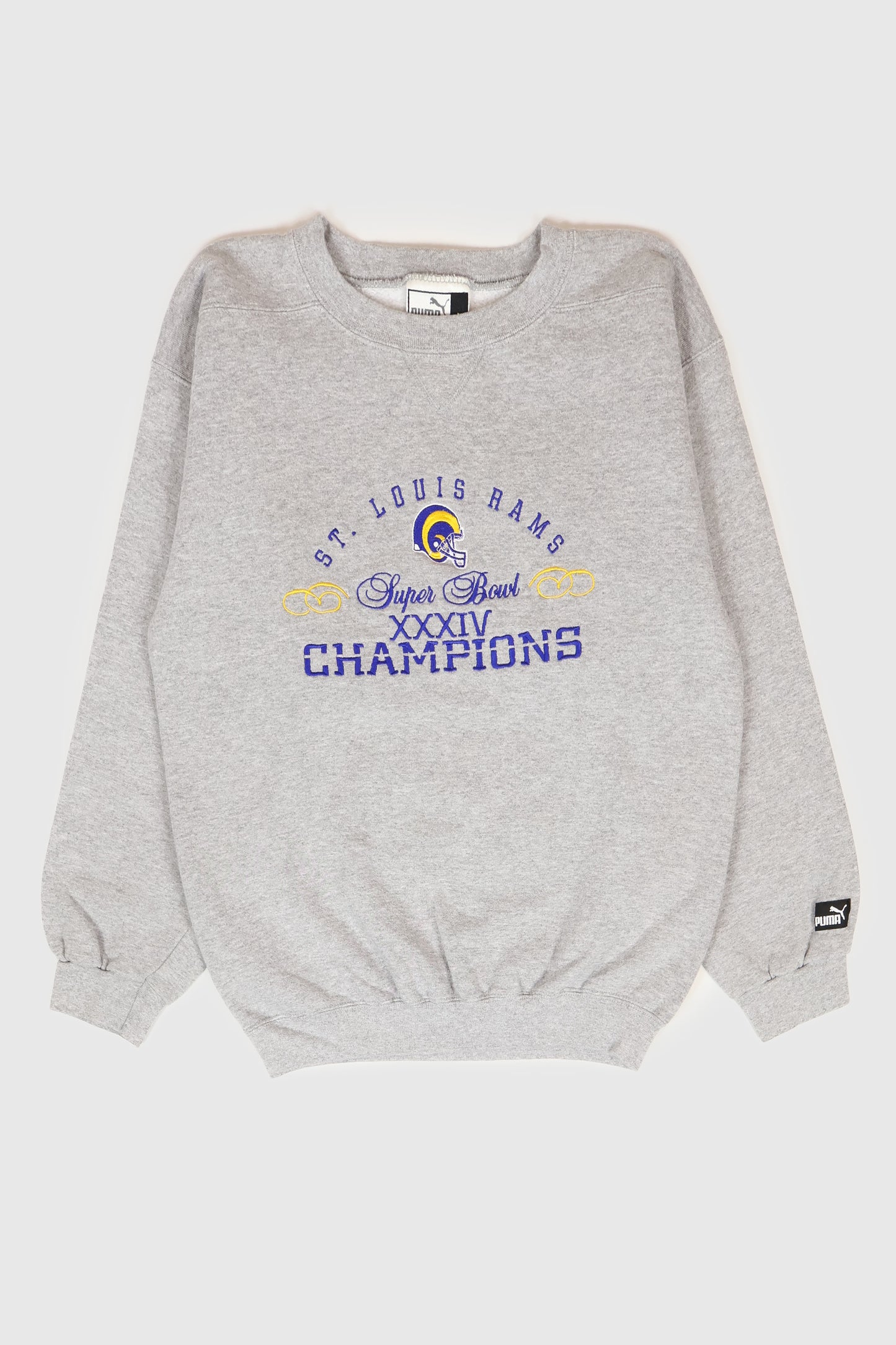 Vintage St. Louis Rams Super Bowl Champions XXXIV Crewneck Image 0