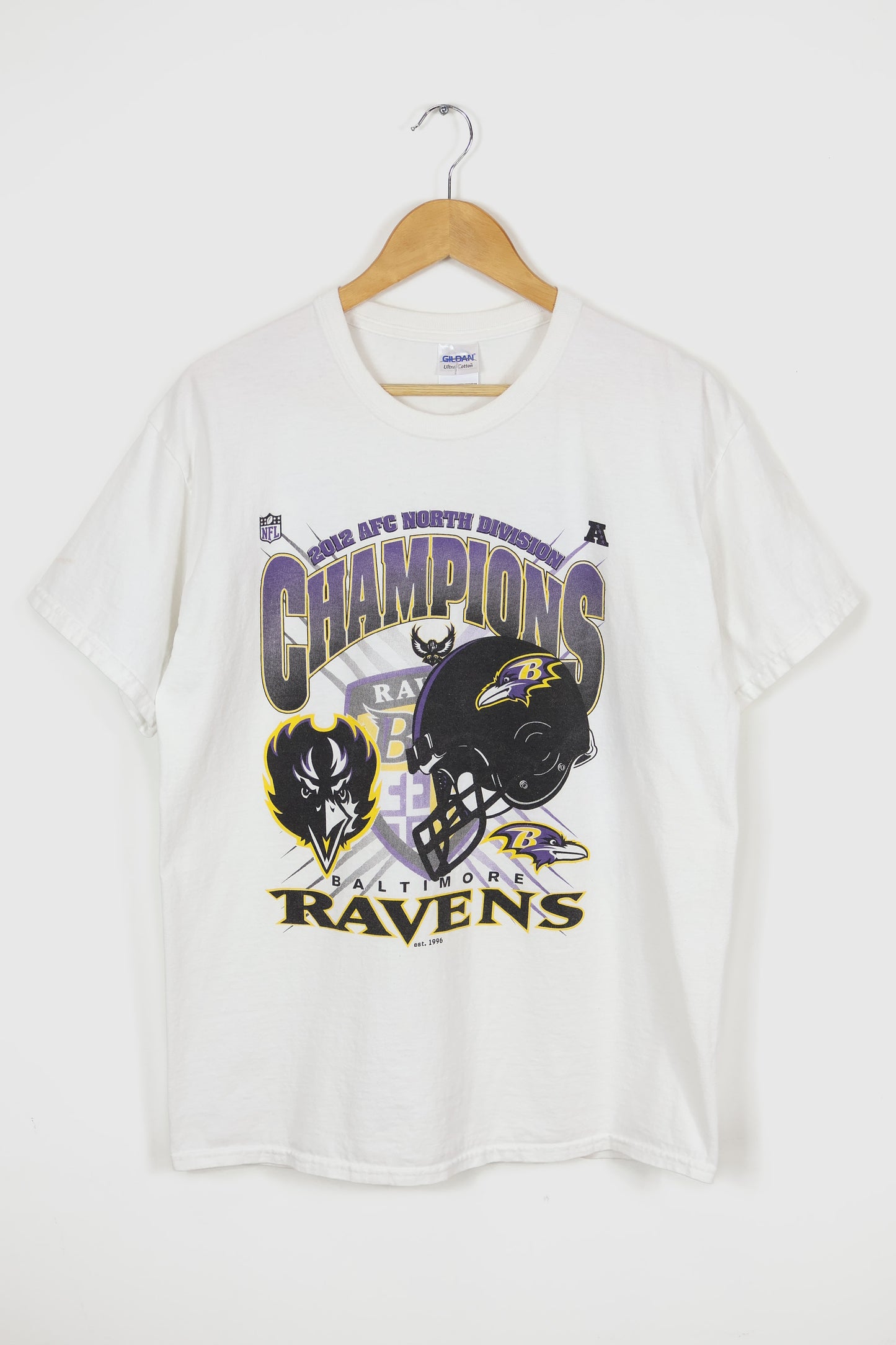 Vintage Baltimore Ravens 2012 Division Champions Tee