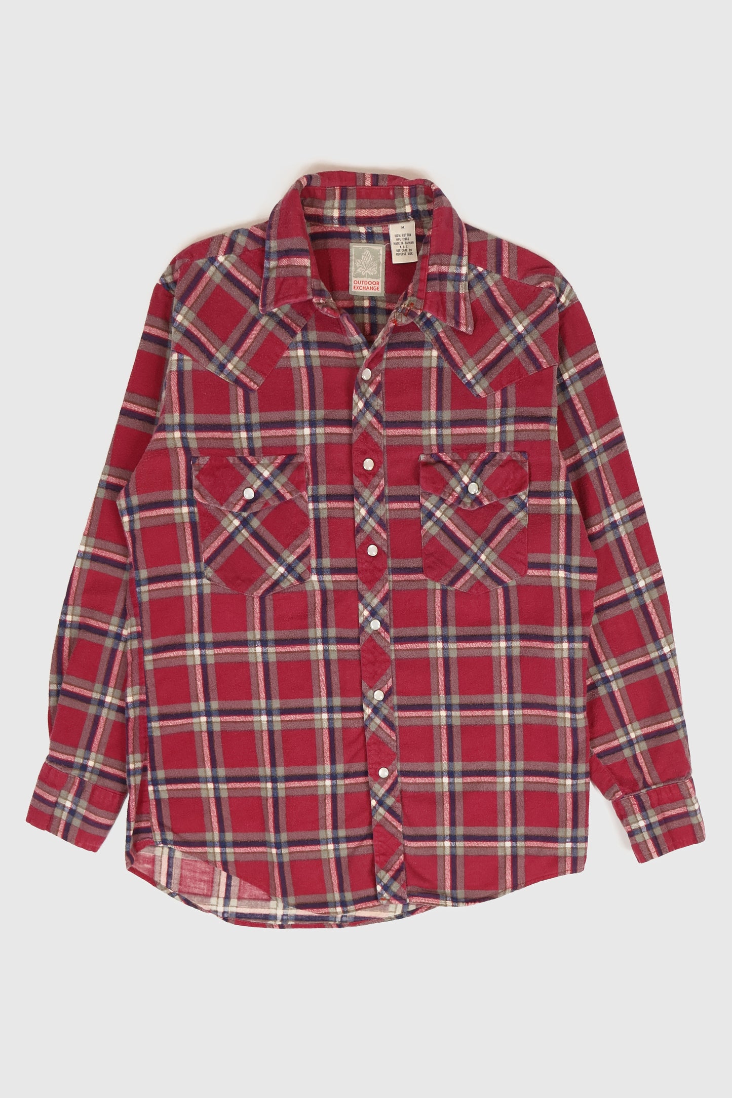 Vintage Flannel Snap Button Shirt Image 0