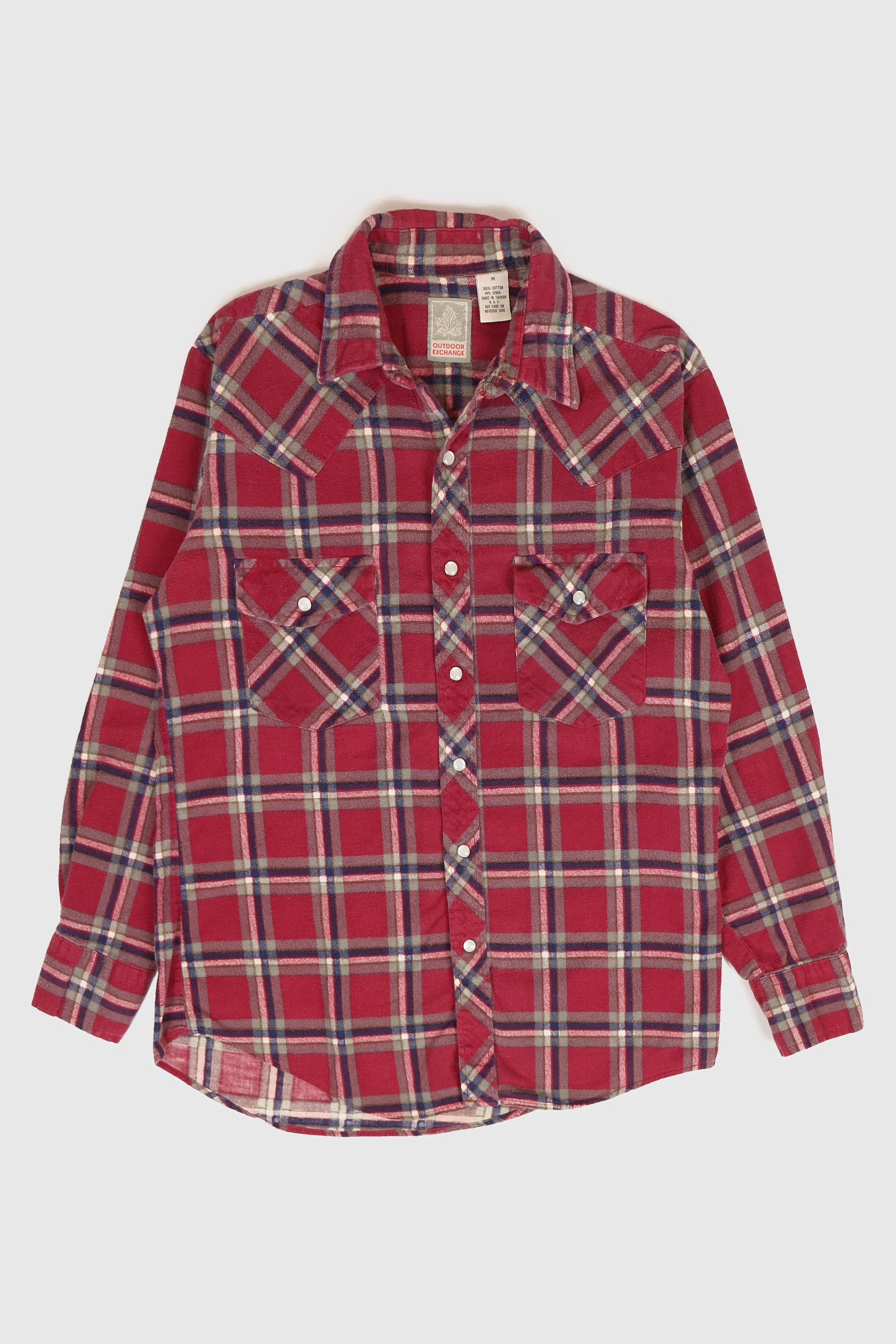 Vintage Flannel Snap Button Shirt Image 0