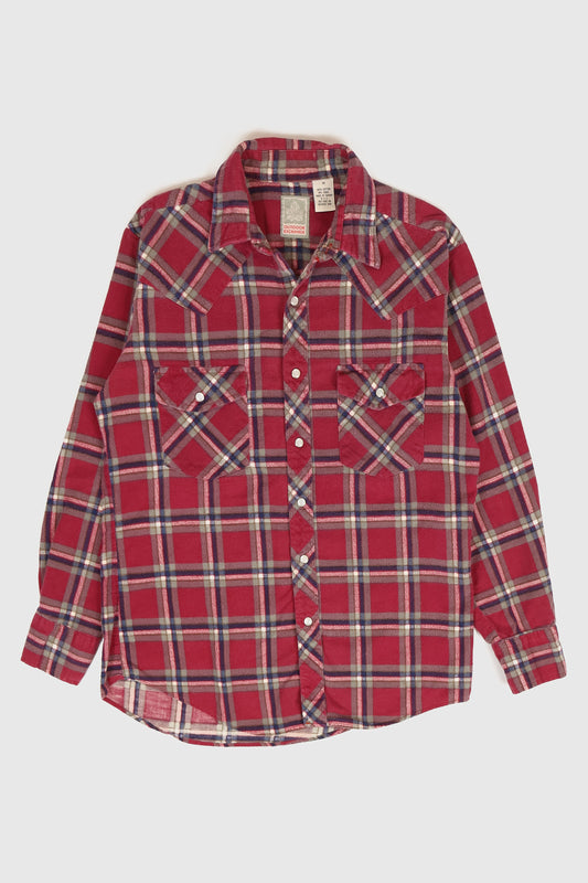 Vintage Flannel Snap Button Shirt Image 0