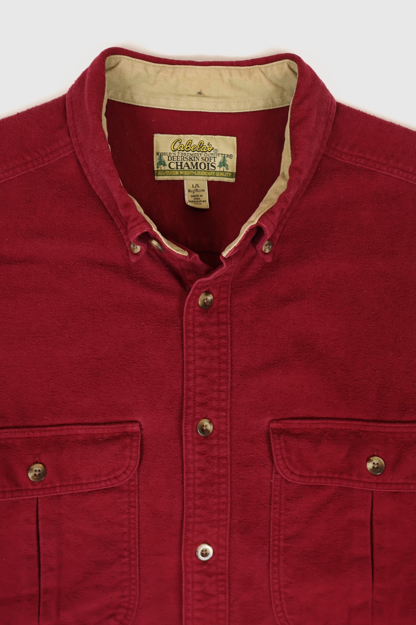 Vintage Cabela's Flannel Button-Down Shirt Image 2