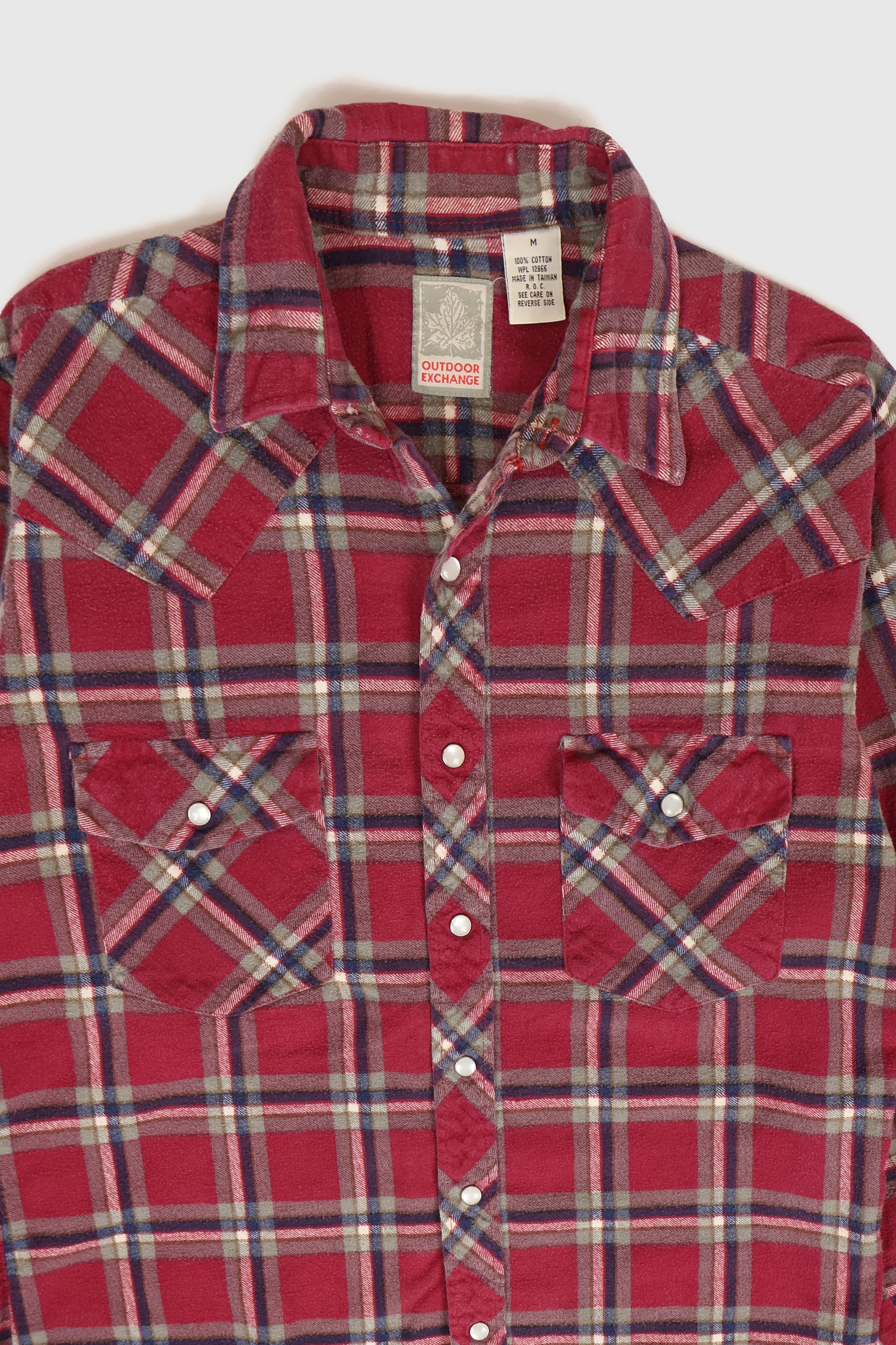 Vintage Flannel Snap Button Shirt Image 1