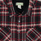 Vintage Black Plaid Button-Down Shirt Image 1