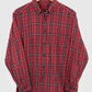 Vintage Red Button-Down Shirt