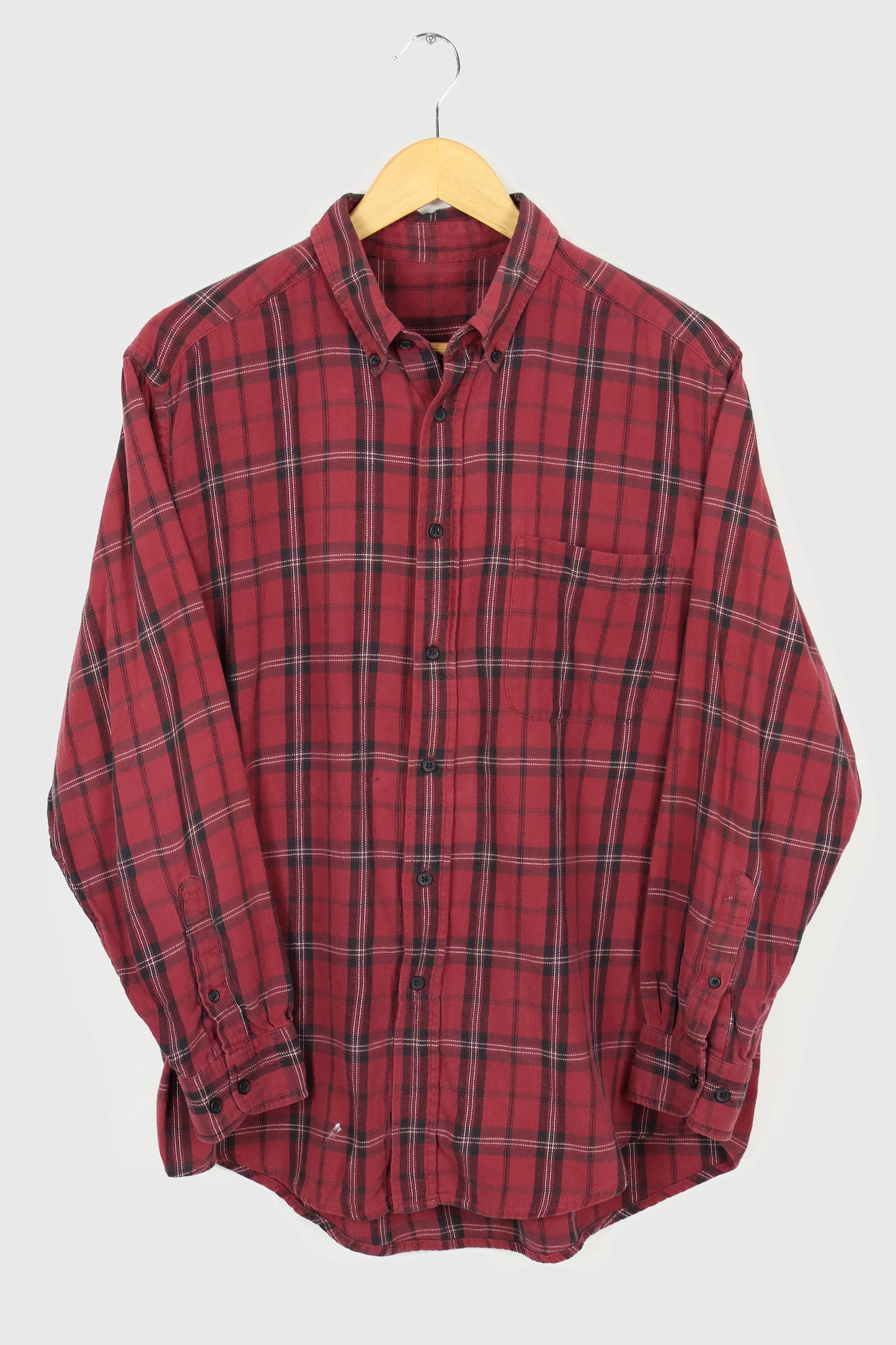 Vintage Red Button-Down Shirt