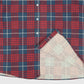 Vintage Red Plaid Button-Down Shirt Image 3