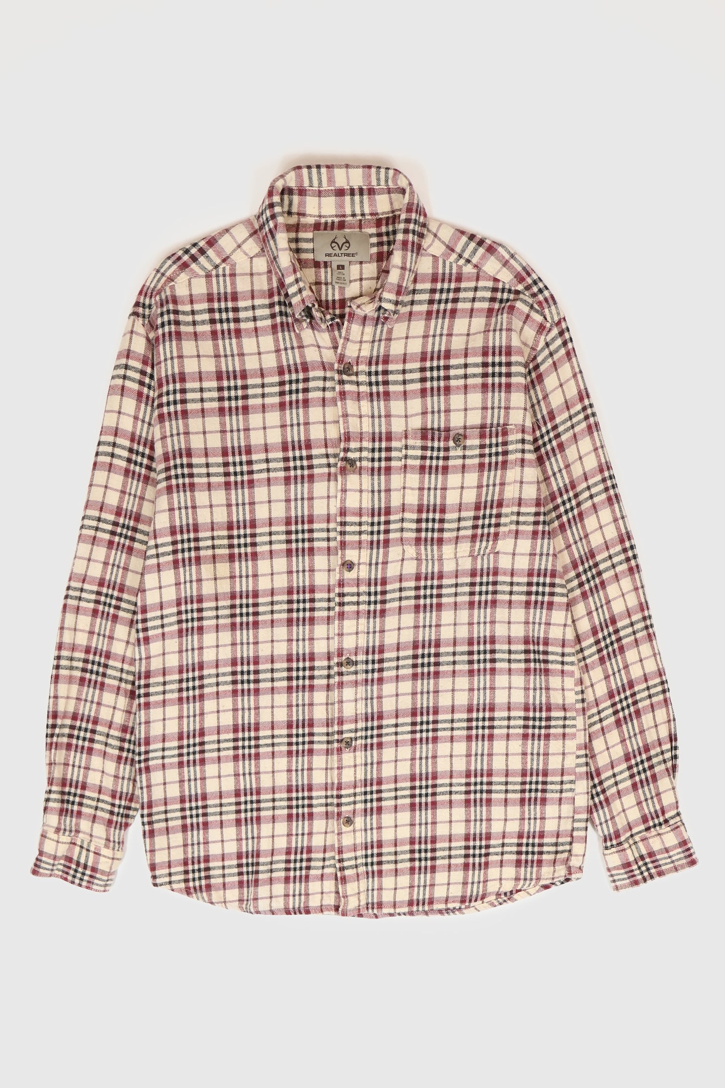 Vintge Plaid Flannel Button-Down Shirt Image 0