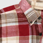 Vintage Red Plaid Flannel Button-Down Shirt Image 3