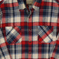 Vintage Red Plaid Heavyeright Button-Down Shirt
