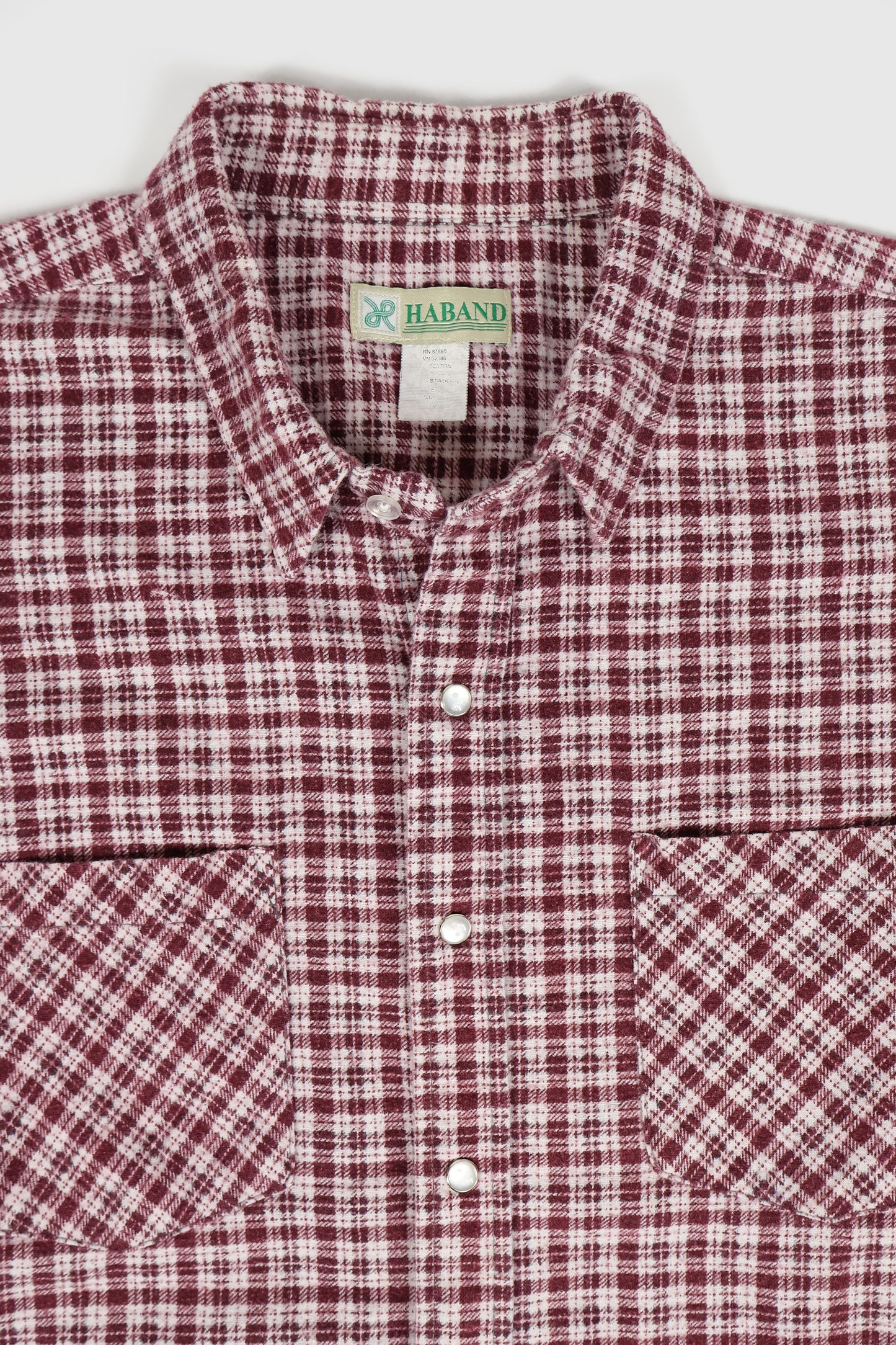 Vintage Snap Button Flannel Shirt