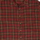 Vintage Red Plaid Flannel Button-Down Shirt Image 1