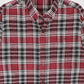 Vintage Red Plaid Flannel Button-Down Shirt Image 1