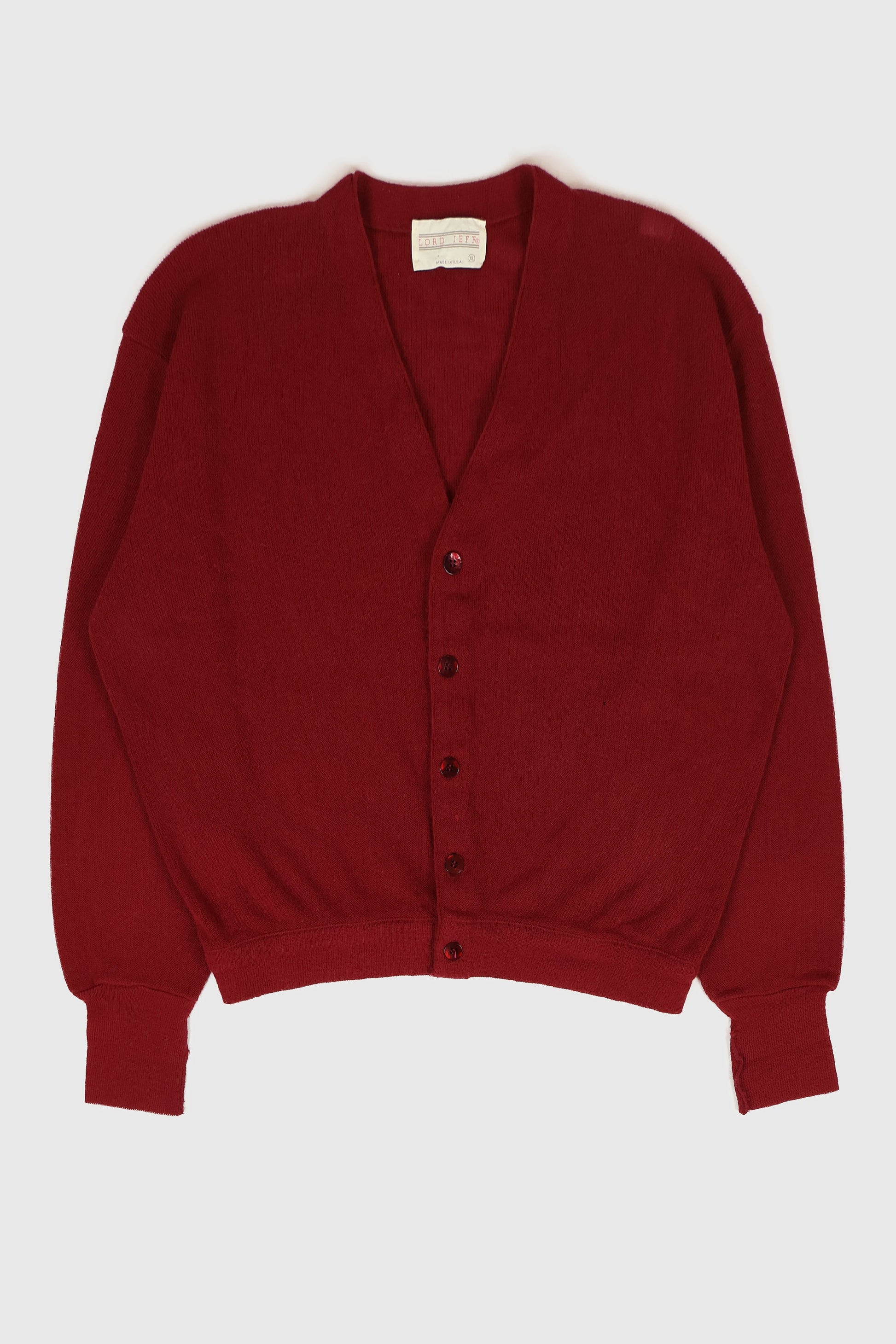 Vintage Red Cardigan Sweater Image 0