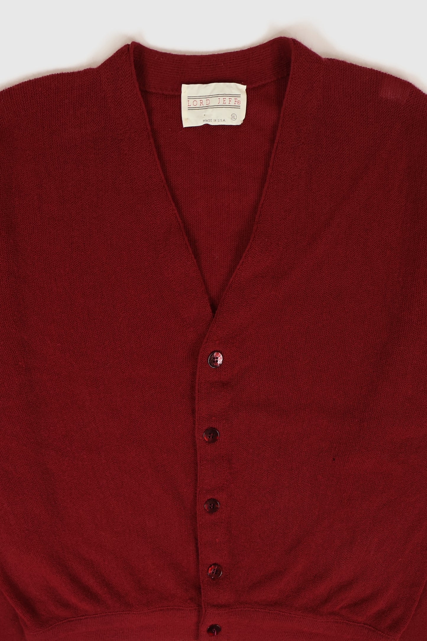 Vintage Red Cardigan Sweater Image 1