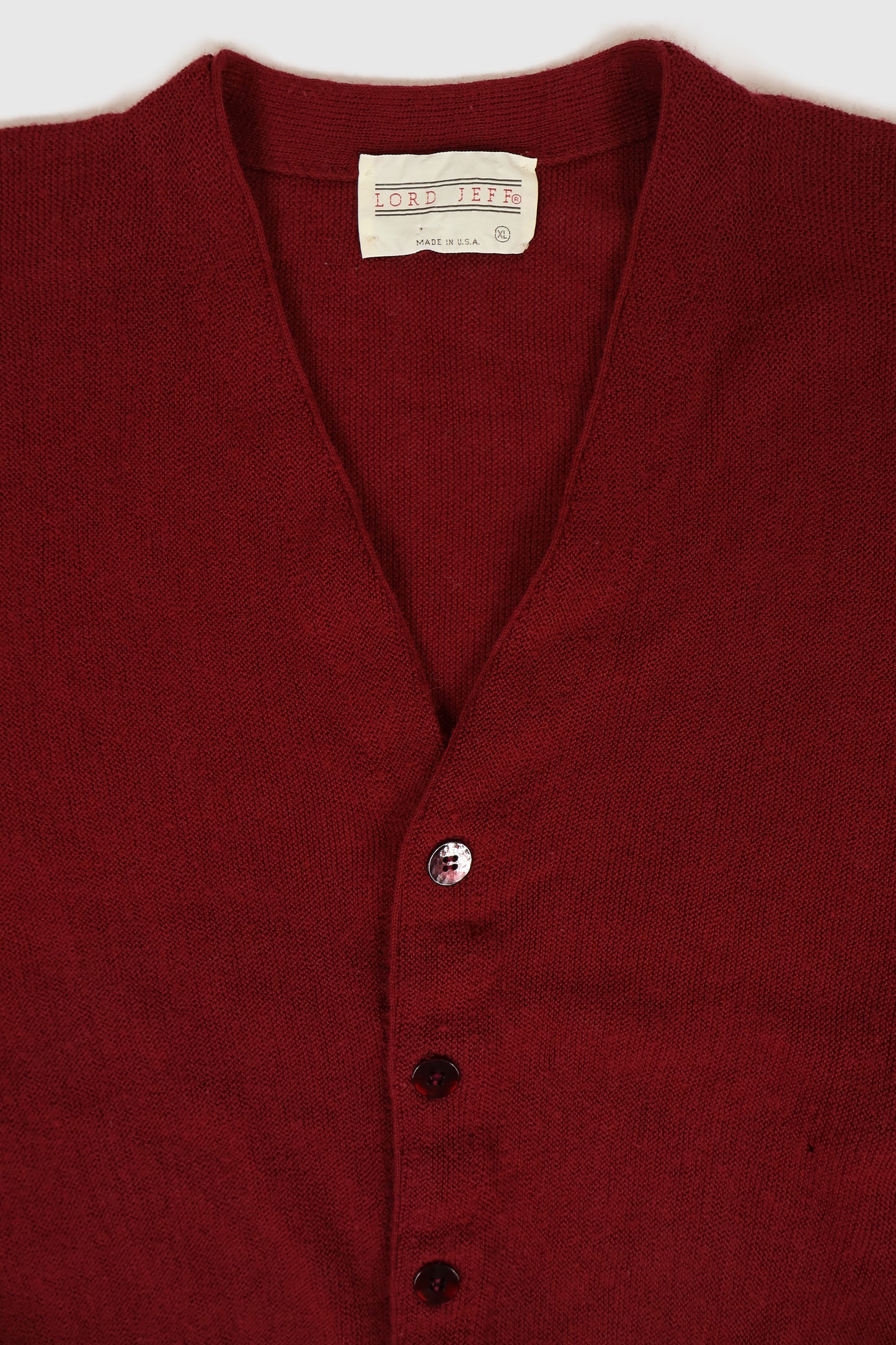 Vintage Red Cardigan Sweater Image 2