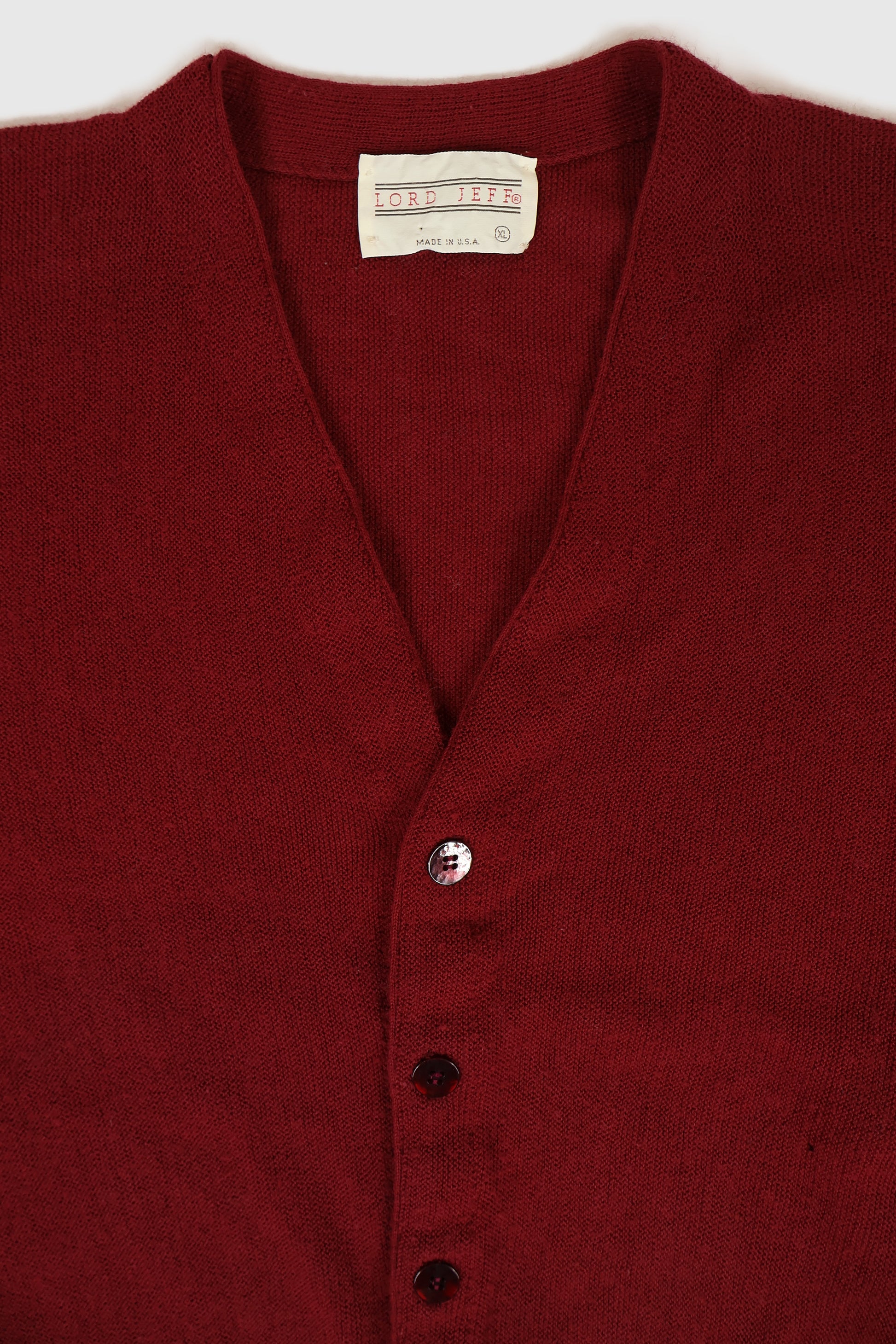 Vintage Red Cardigan Sweater Image 2