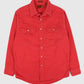 Vintage Red Flannel Button-Down Shirt Image 0
