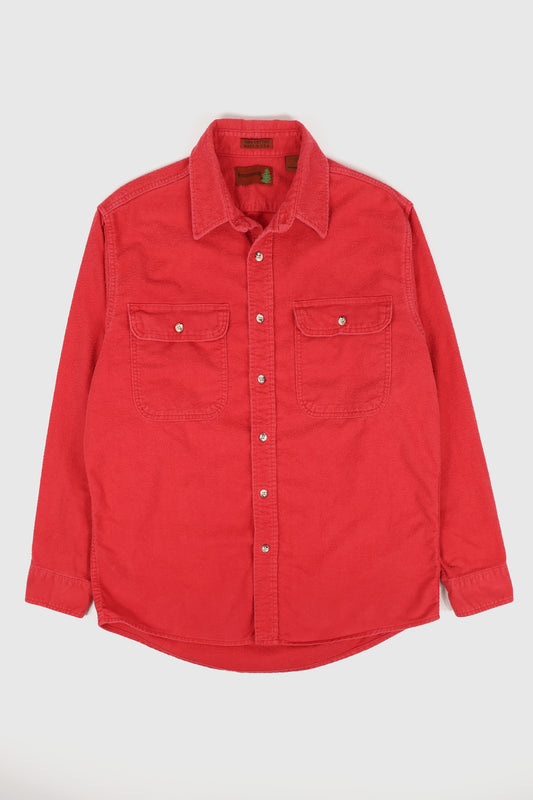 Vintage Red Flannel Button-Down Shirt Image 0