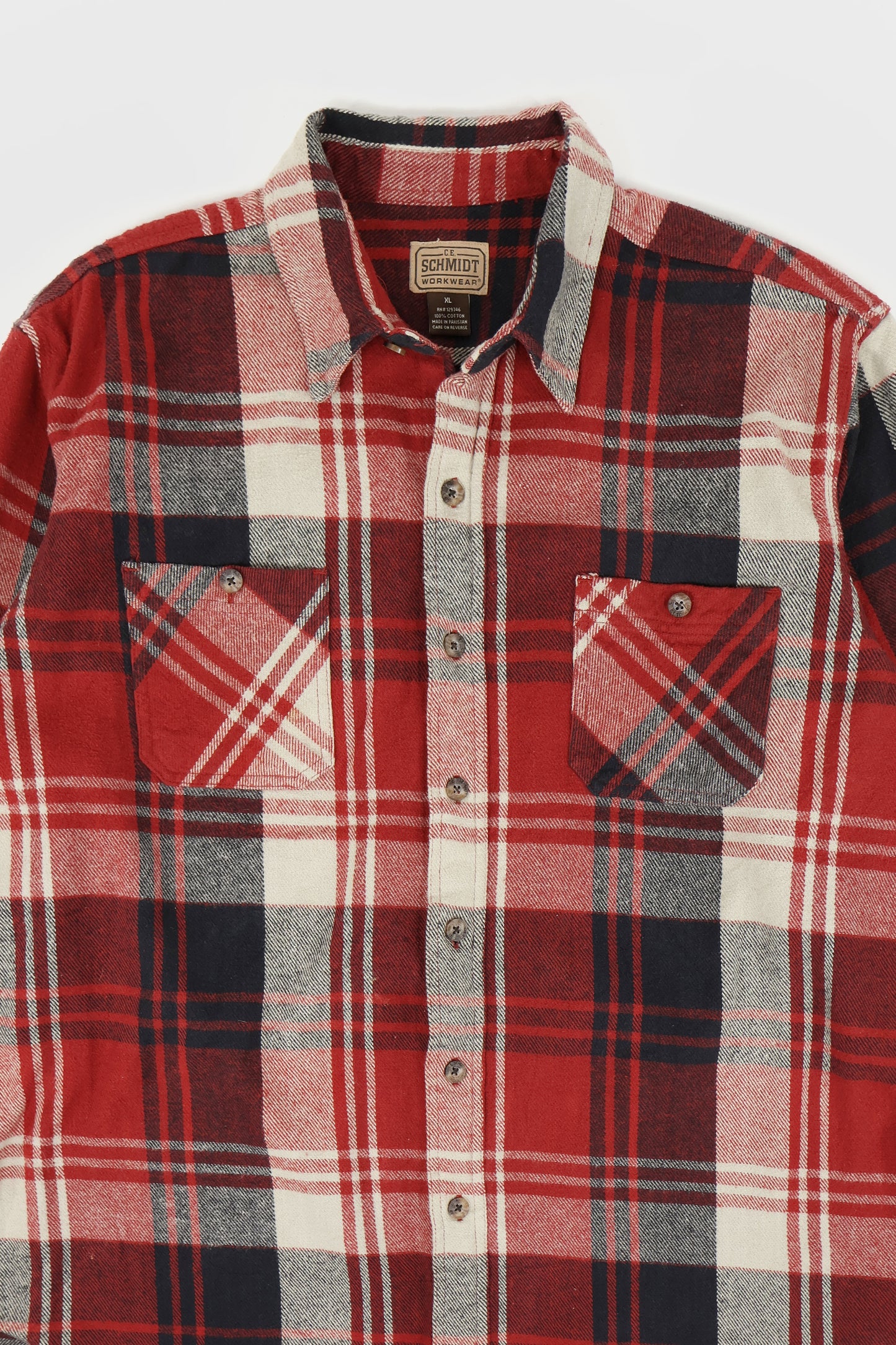 Vintage Heavyweight Plaid Button-Down Shirt