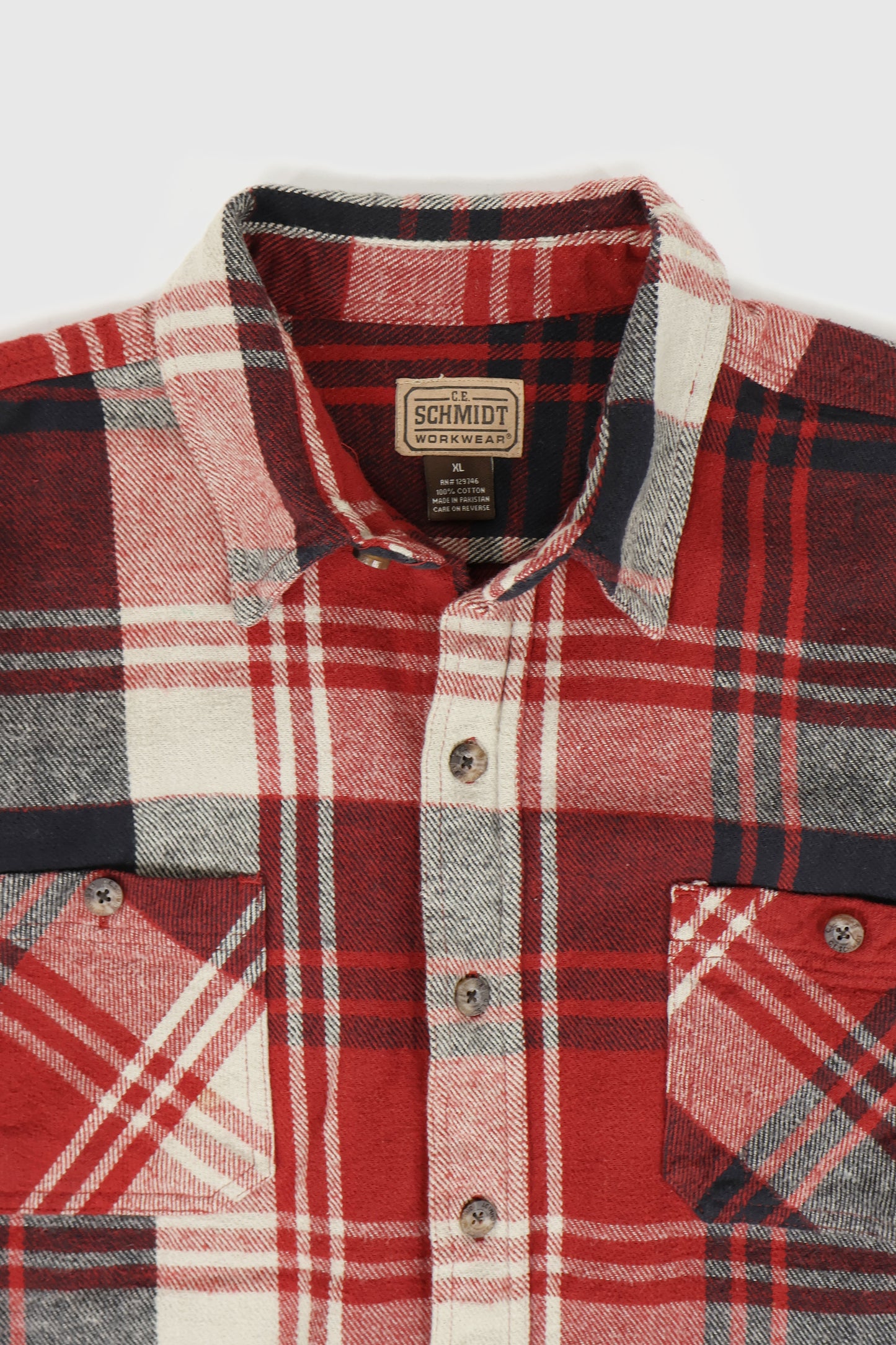 Vintage Heavyweight Plaid Button-Down Shirt