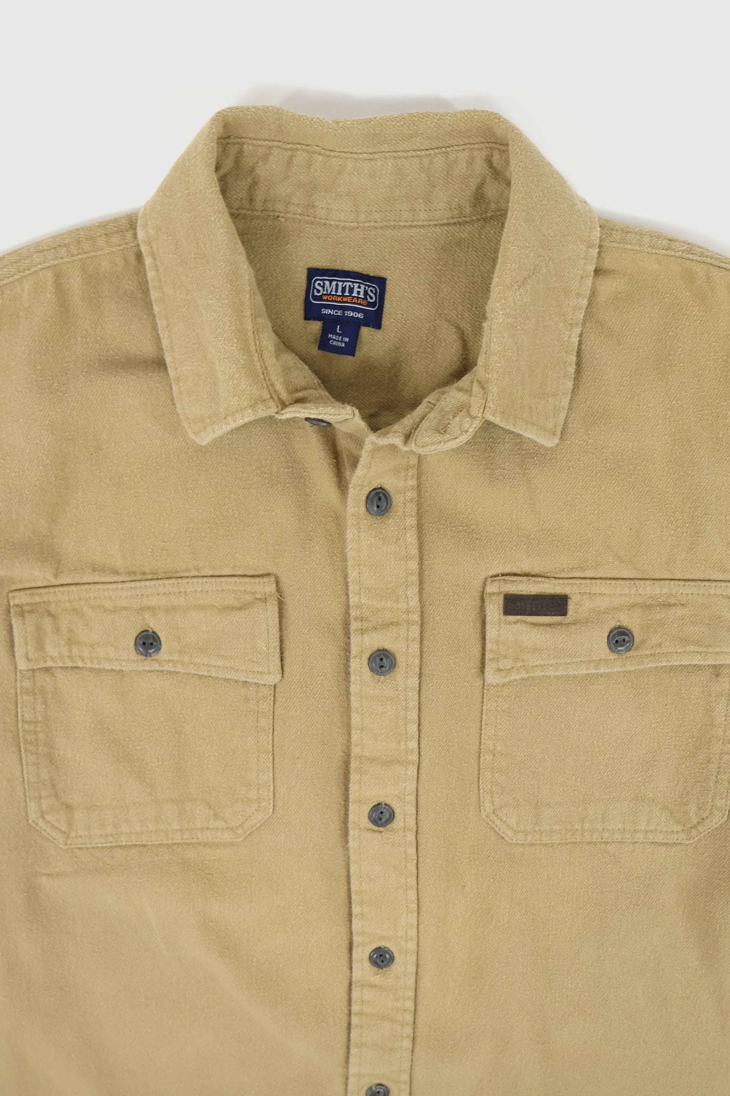 Vintage Workwear Button-Down Shirt