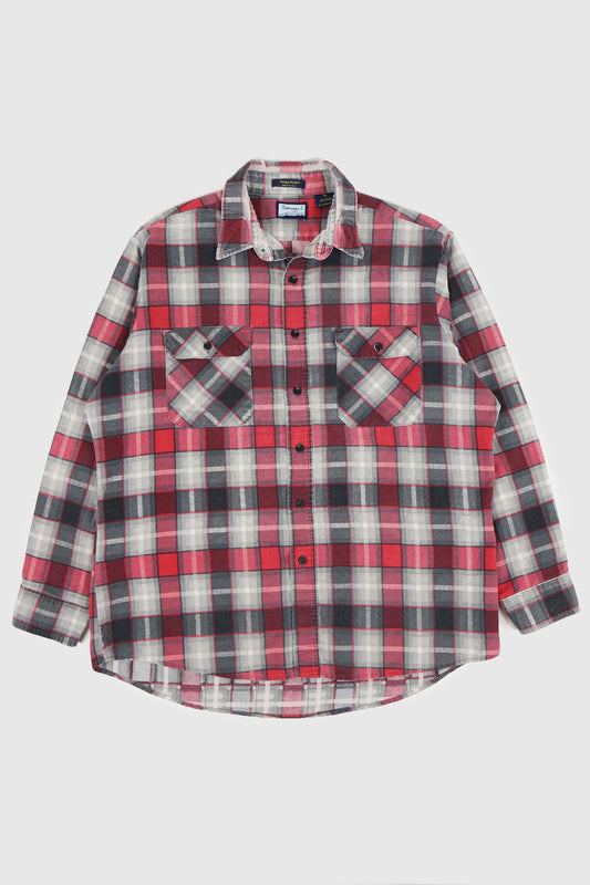 Vintage Lightweight Plaid Button-Down Shirt Image 0