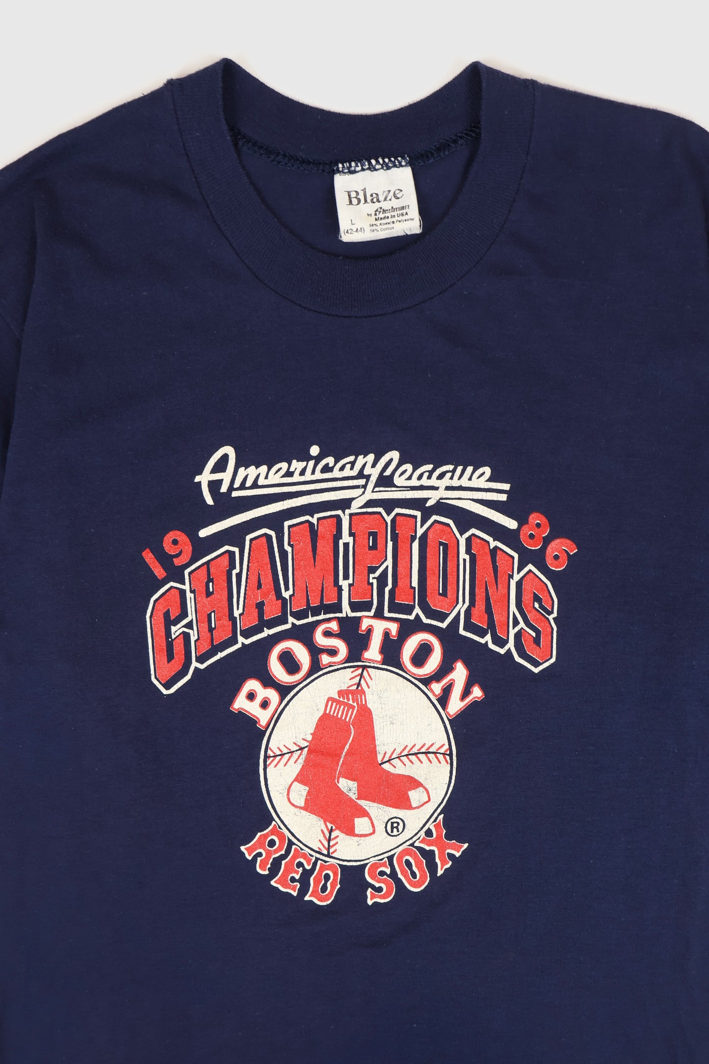 Vintage Boston Red Sox 1986 American League Champions Tee Image 1
