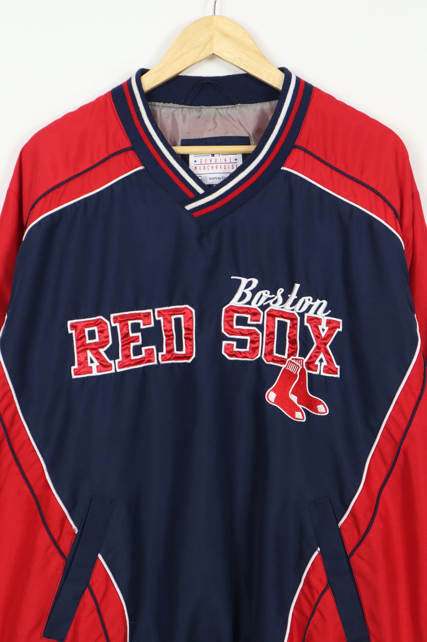 Vintage Red Sox Pullover Jacket