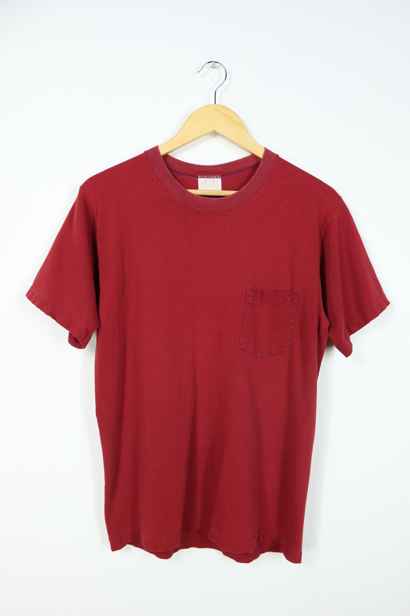 Vintage Solid Red Tee