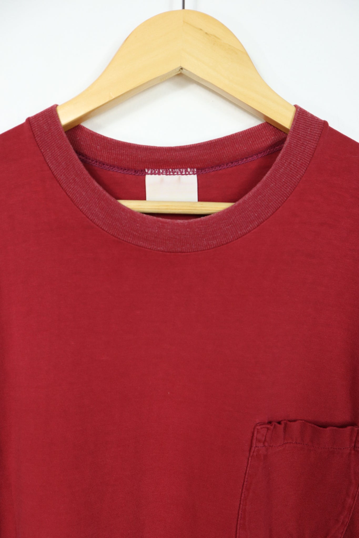 Vintage Solid Red Tee