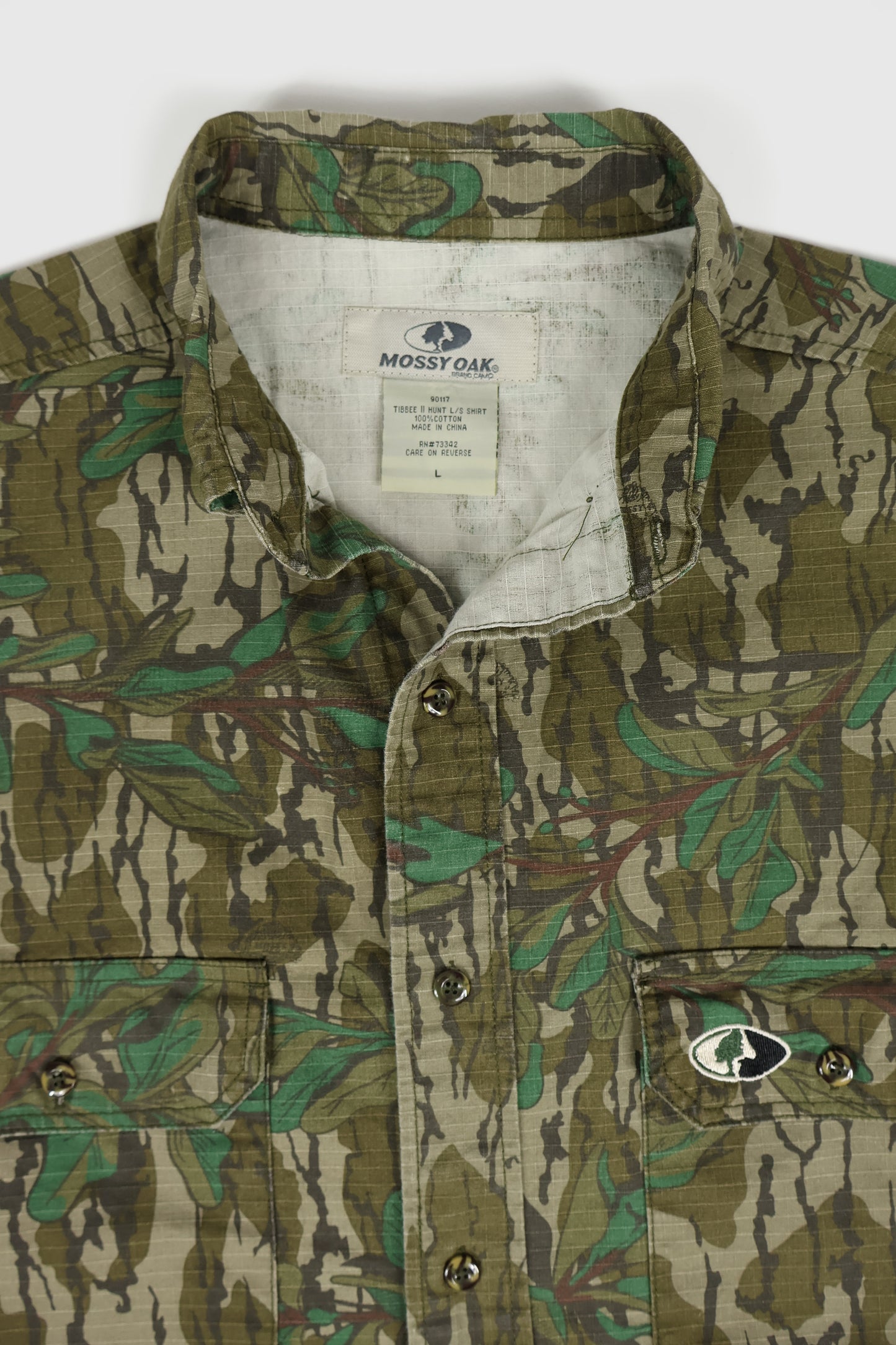 Vintage Real Tree Camo Button-Down Shirt