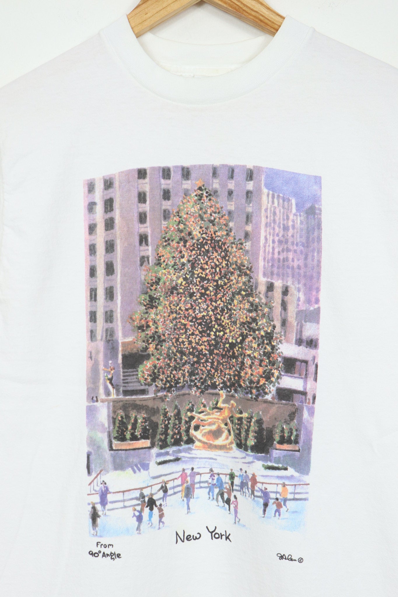 Vintage New York Rockefeller Tree Tee