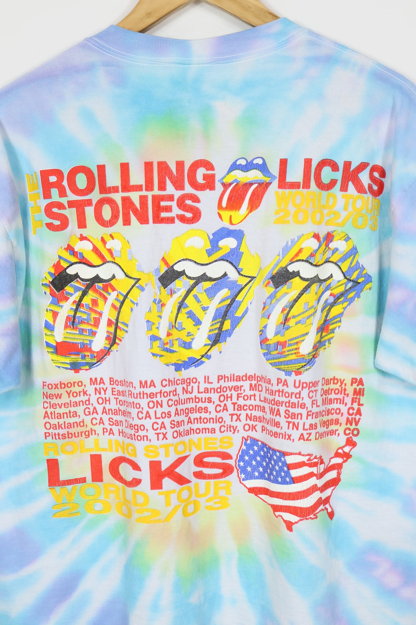 Vintage The Rolling Stones Licks World Tour 02/03 Tee