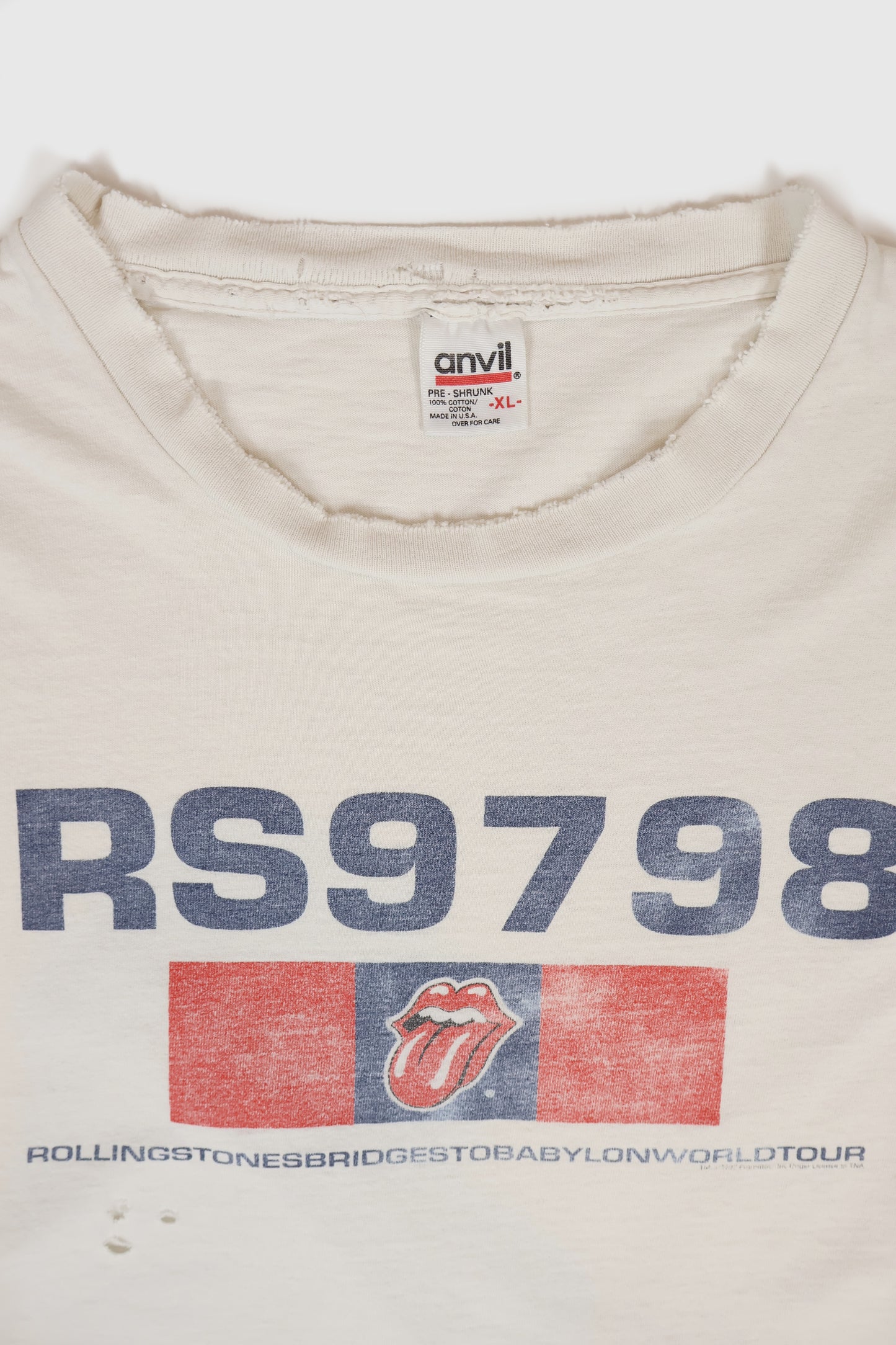 Vintage The Rolling Stones '97-'98 Tour Tee Image 2
