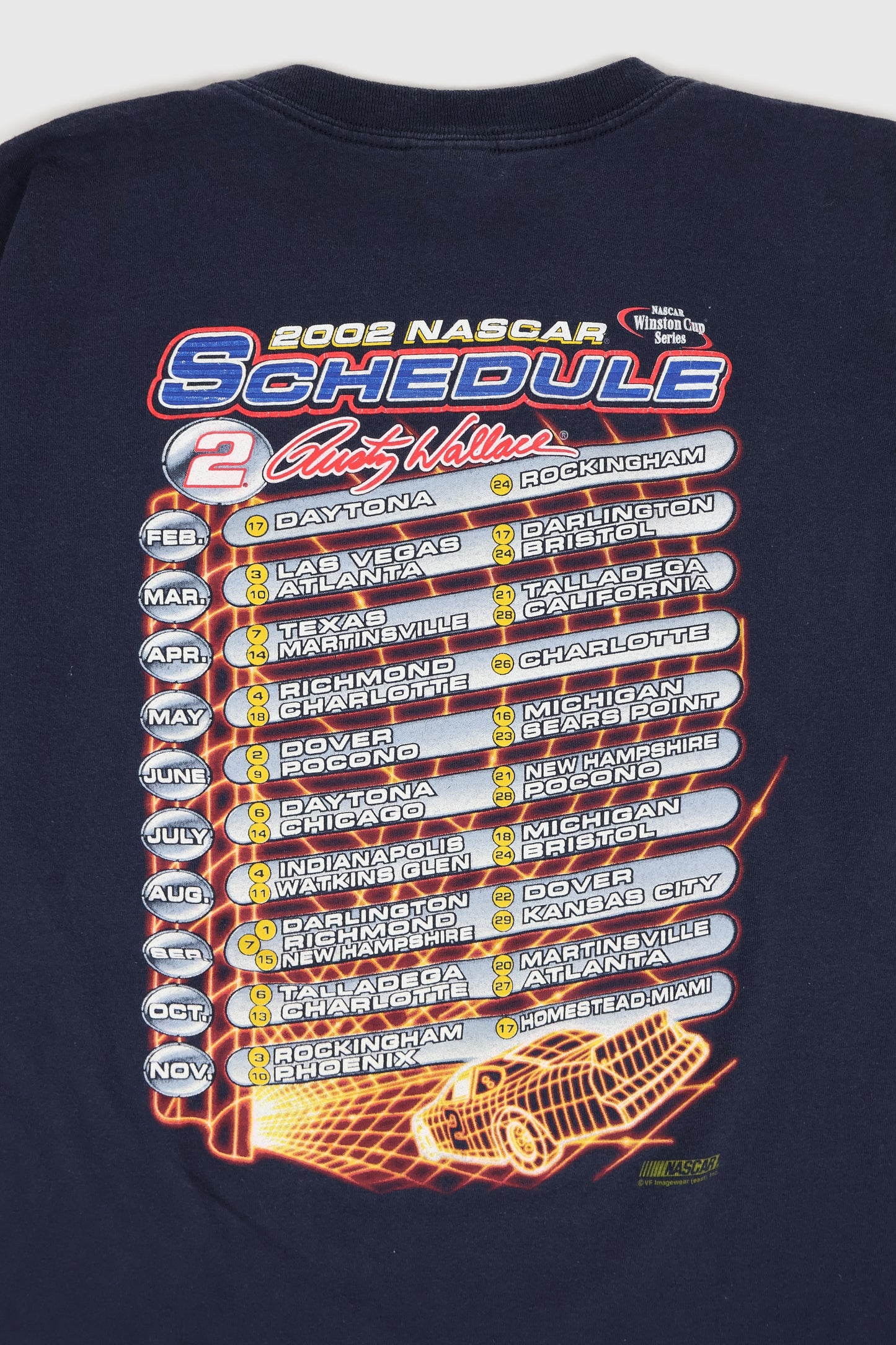 Vintage Rusty Wallace 2002 NASCAR Tee Image 4